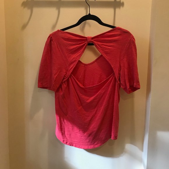 Meadow Rue Pink Bow Shirt M - Picture 3 of 3